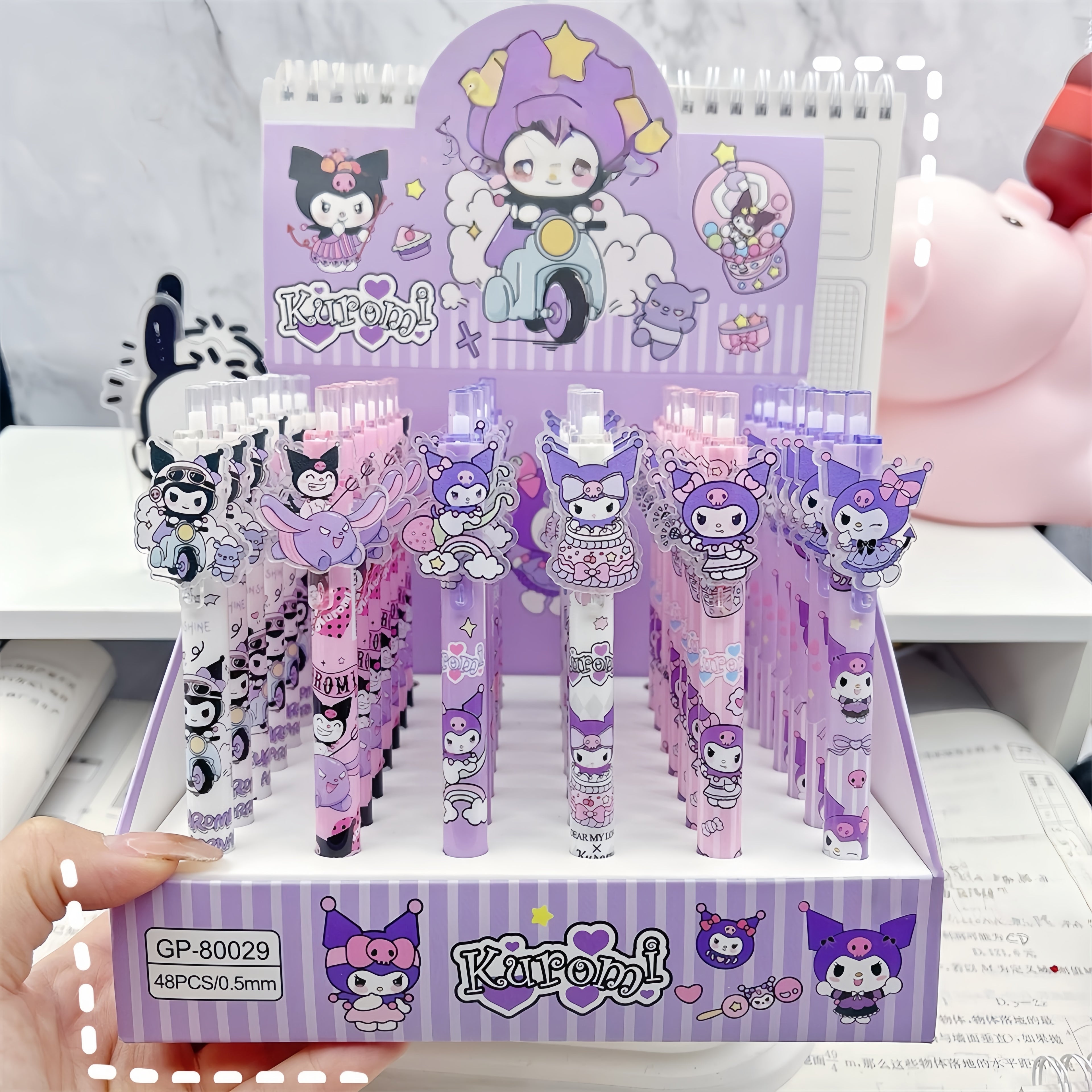 Kuromi Push-Button Pen