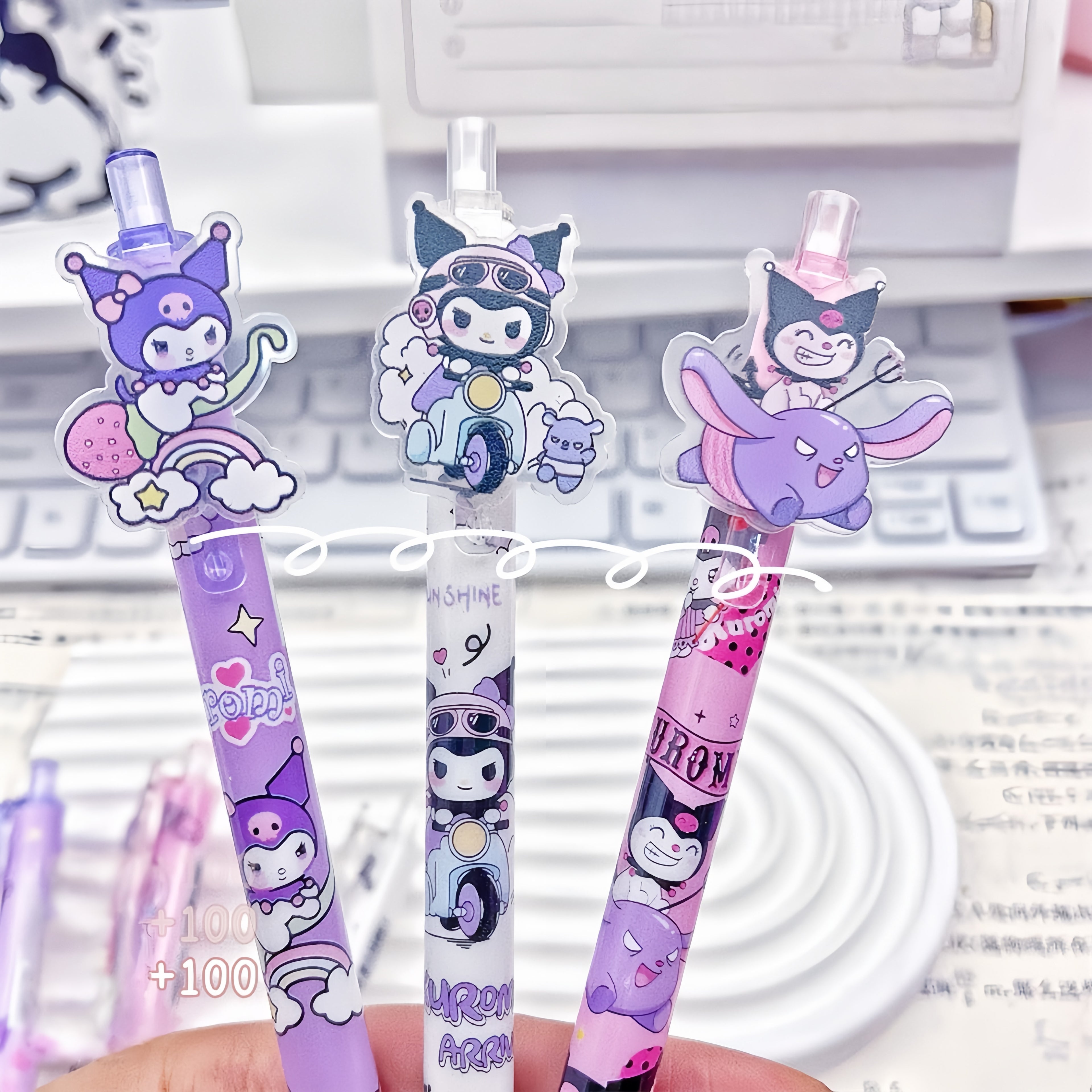 Kuromi Push-Button Pen