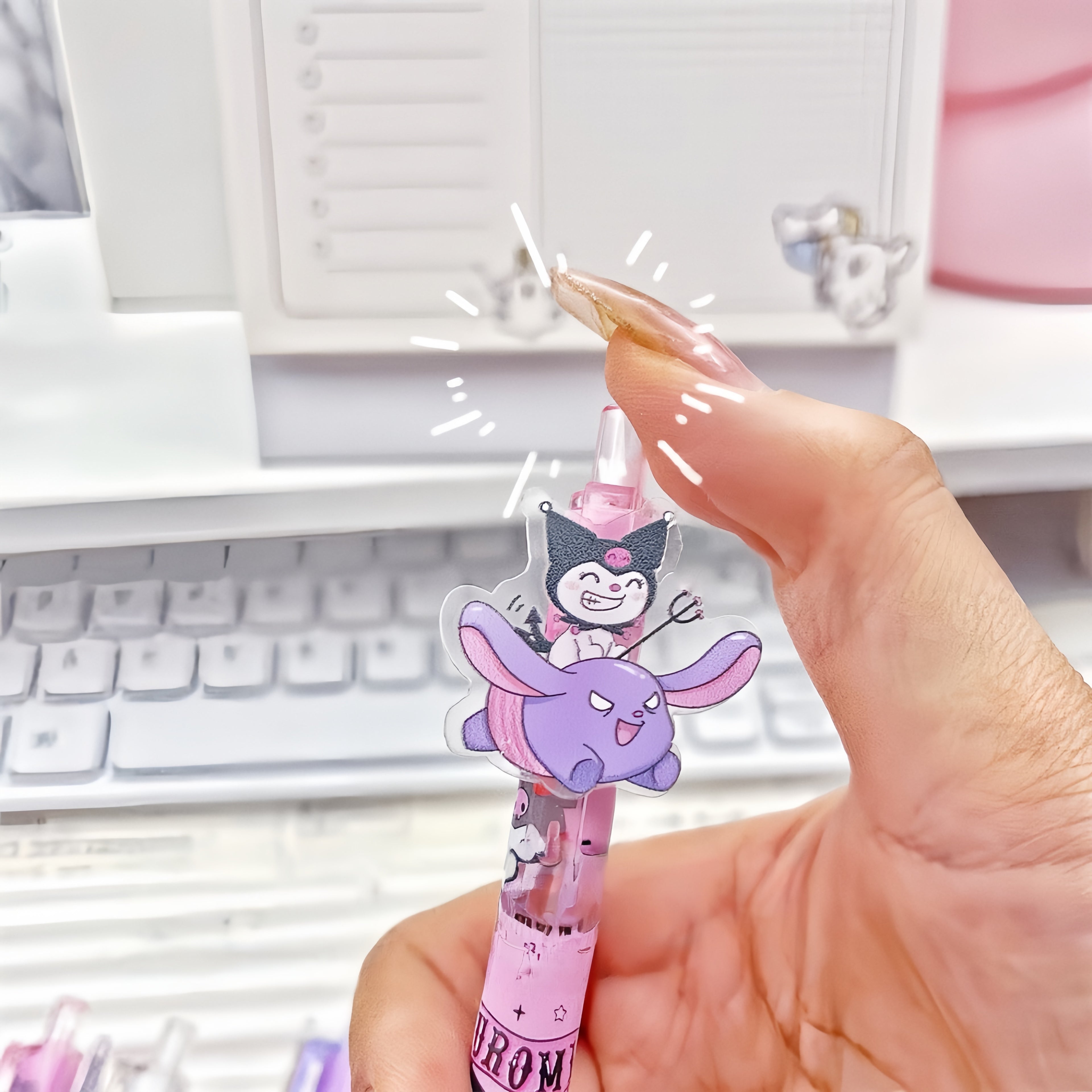 Kuromi Push-Button Pen